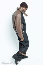 Load image into Gallery viewer, Two-toned Taupe Brown raw Denim Set