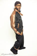 Load image into Gallery viewer, Two-toned Taupe Brown raw Denim Set