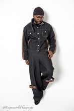 Load image into Gallery viewer, Two-toned Taupe Brown raw Denim Set