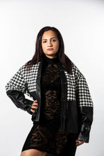 Load image into Gallery viewer, Houndstooth Splice Jacket