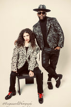 Load image into Gallery viewer, Paisley Biker style Jacket