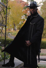 Load image into Gallery viewer, Rivet Noir Trench Coat - Pcambry