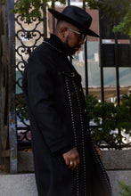 Load image into Gallery viewer, Rivet Noir Trench Coat - Pcambry