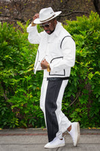 Load image into Gallery viewer, Situation Vintage Striped Denim Suit
