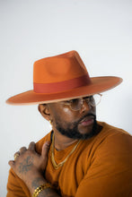 Load image into Gallery viewer, French Caramel Fedora/ Protective bag included
