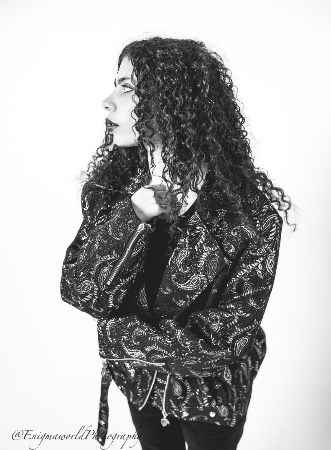 Paisley Biker style Jacket